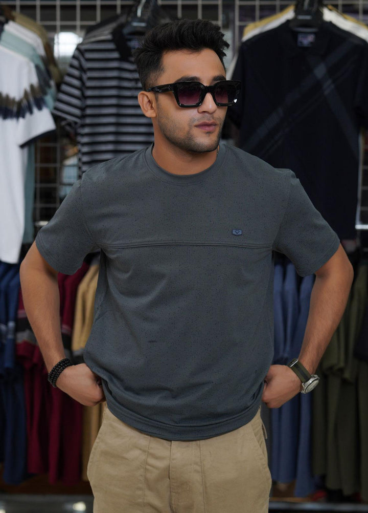 Sanaulla Exclusive Range Cotton Polo for Men - D-6107 Grey