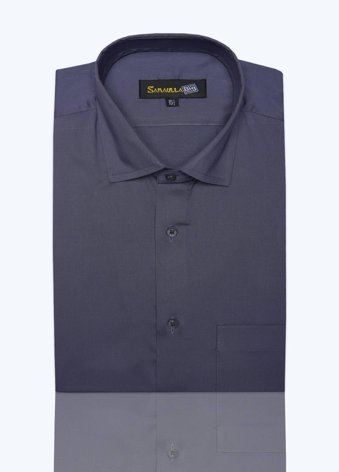 Sanaulla Exclusive Range Cotton Formal Shirts for Men - C-778 Blue