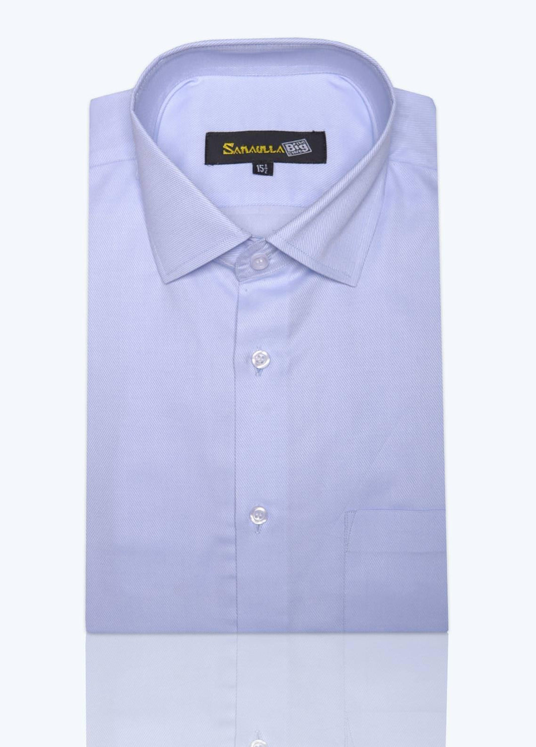 Sanaulla Exclusive Range Cotton Formal Shirts for Men - C-778 Sky Blue