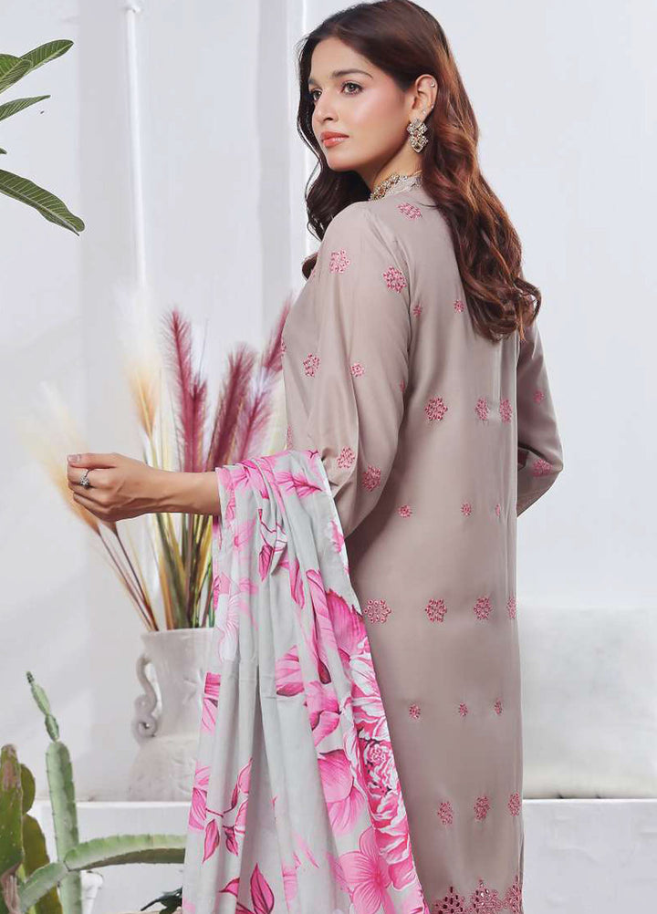 Saphron Pret Chikankari Lawn 3 Piece Suit SPH25CE D-01