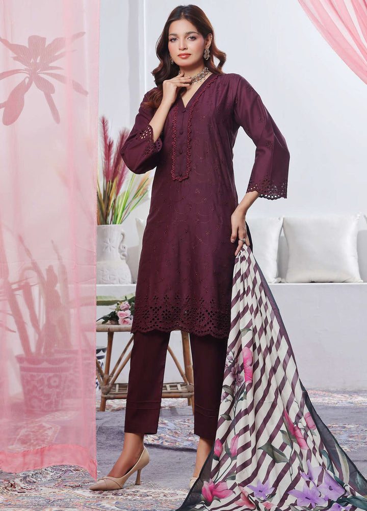 Saphron Pret Chikankari Lawn 3 Piece Suit SPH25CE D-02