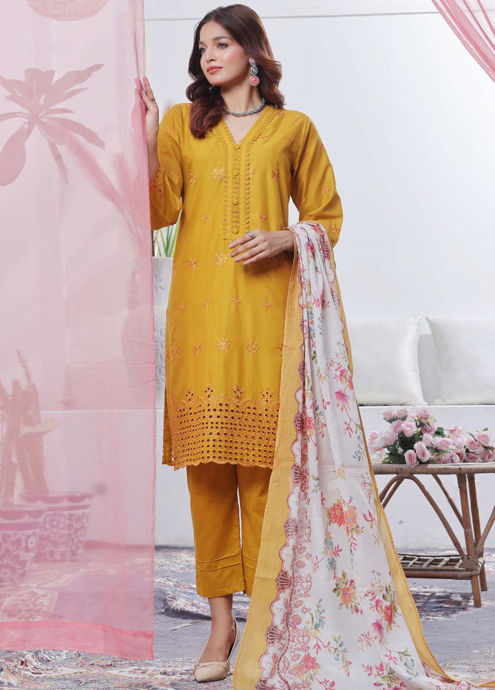 Saphron Pret Chikankari Lawn 3 Piece Suit SPH25CE D-03