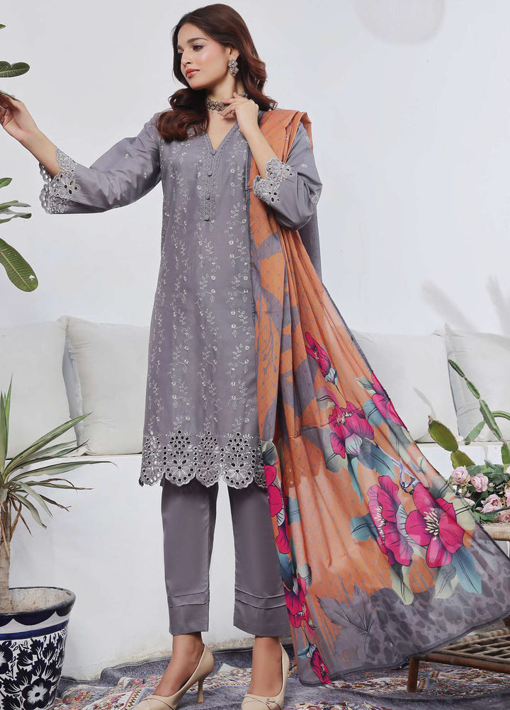 Saphron Pret Chikankari Lawn 3 Piece Suit SPH25CE D-06