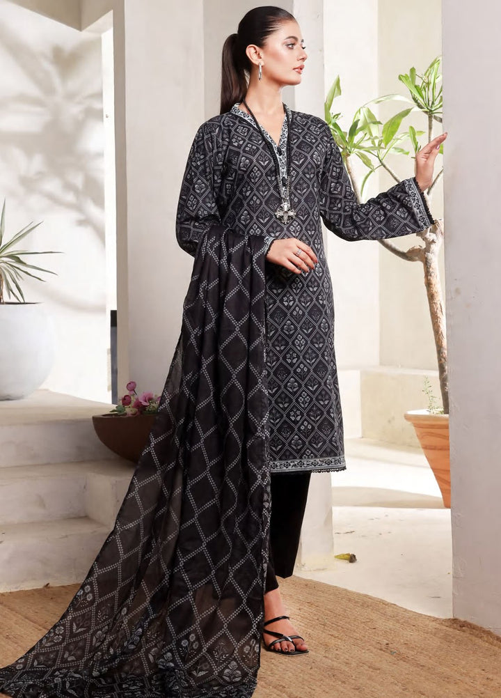 Saphron Pret Printed Lawn 3 Piece Suit D-05