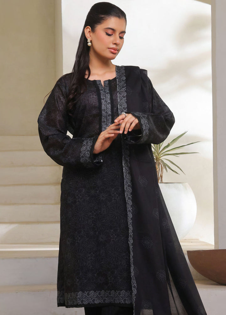 Saphron Printed Lawn Suits Unstitched 3 Piece SPH25BW D-06 - Summer Collection