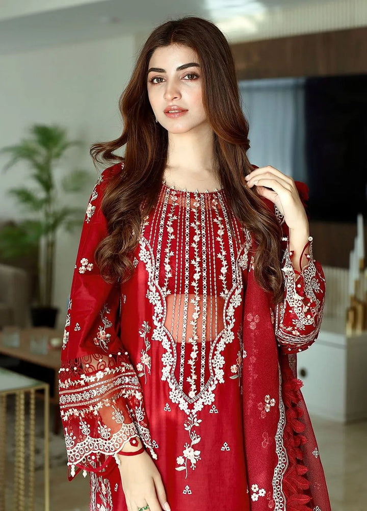 Sardinia Chickenkari Lawn Suit Unstitched 3 Piece SRD24E 405 Rosabel - Summer Collection