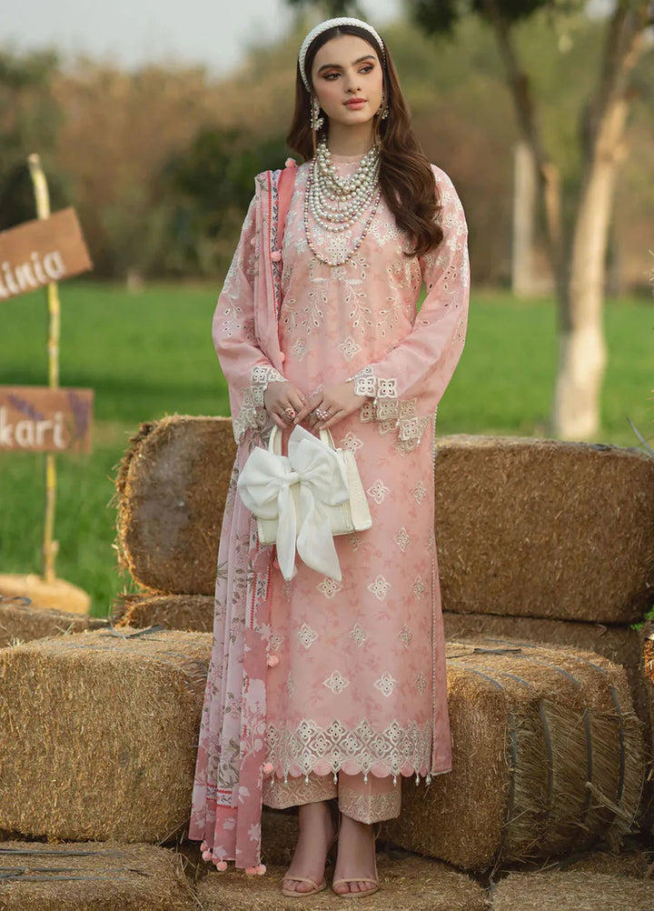 Sardinia Embroidered Lawn Unstitched Suit 3 Piece SRD25PL 904 Dahlia - Summer Collection