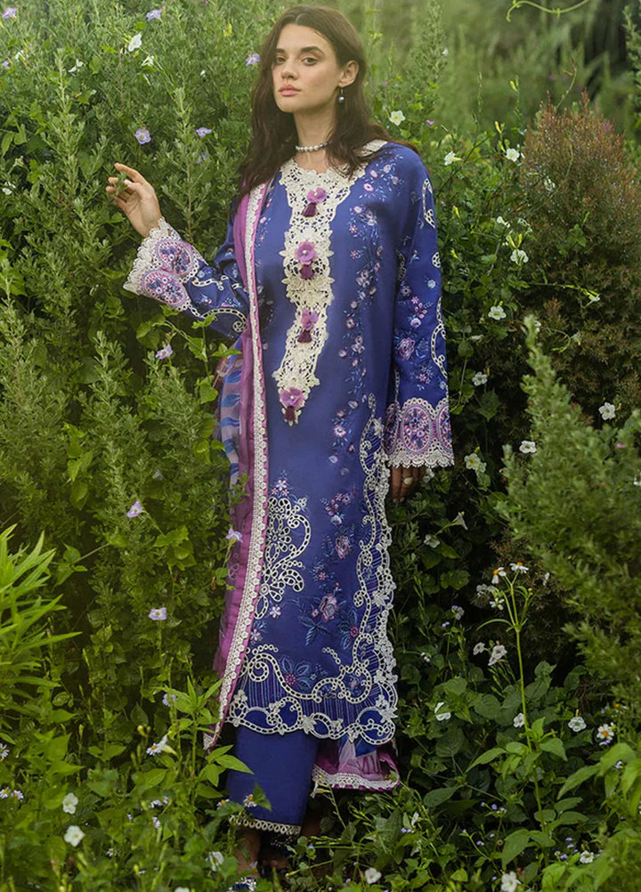 Secret Garden by Mushq Embroidered Lawn Suit Unstitched 3 Piece MQ25SG D-02 A Dreamisy Daisy - Summer Collection