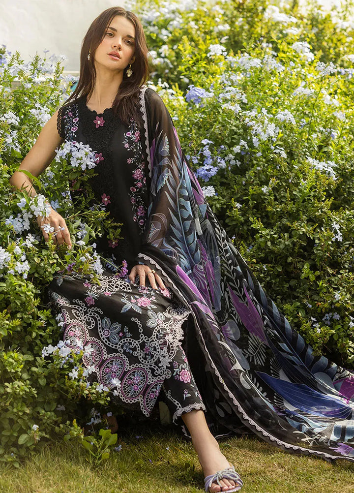 Secret Garden by Mushq Embroidered Lawn Suit Unstitched 3 Piece MQ25SG D-02 B Thorned Grace - Summer Collection