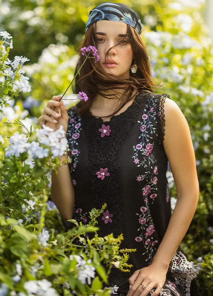 Secret Garden by Mushq Embroidered Lawn Suit Unstitched 3 Piece MQ25SG D-02 B Thorned Grace - Summer Collection