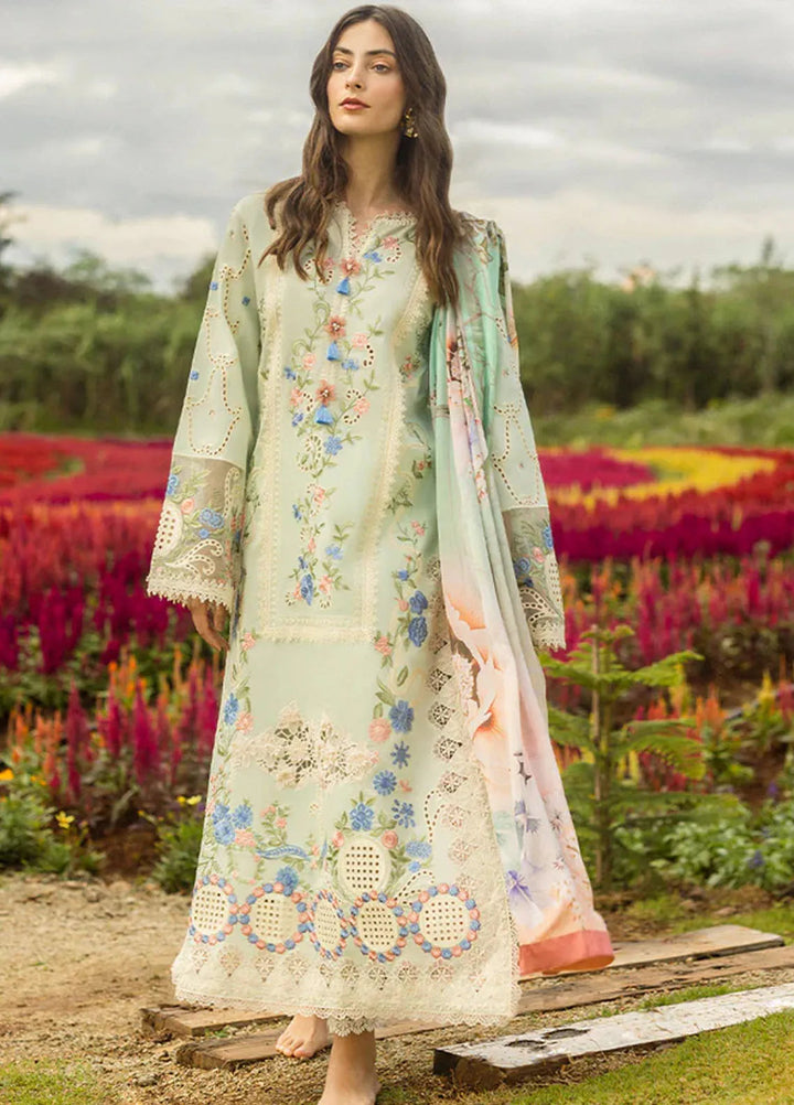 Secret Garden by Mushq Embroidered Lawn Suit Unstitched 3 Piece MQ25SG D-04 A Starlet Lilies - Summer Collection