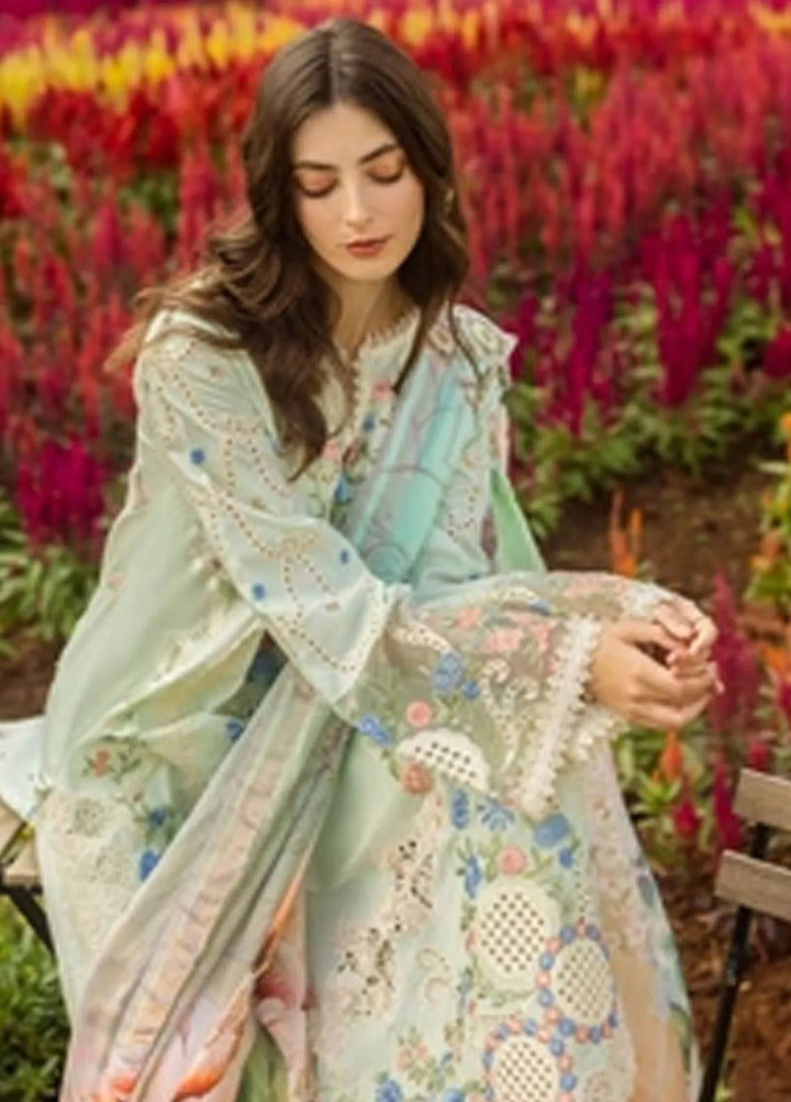 Secret Garden by Mushq Embroidered Lawn Suit Unstitched 3 Piece MQ25SG D-04 A Starlet Lilies - Summer Collection