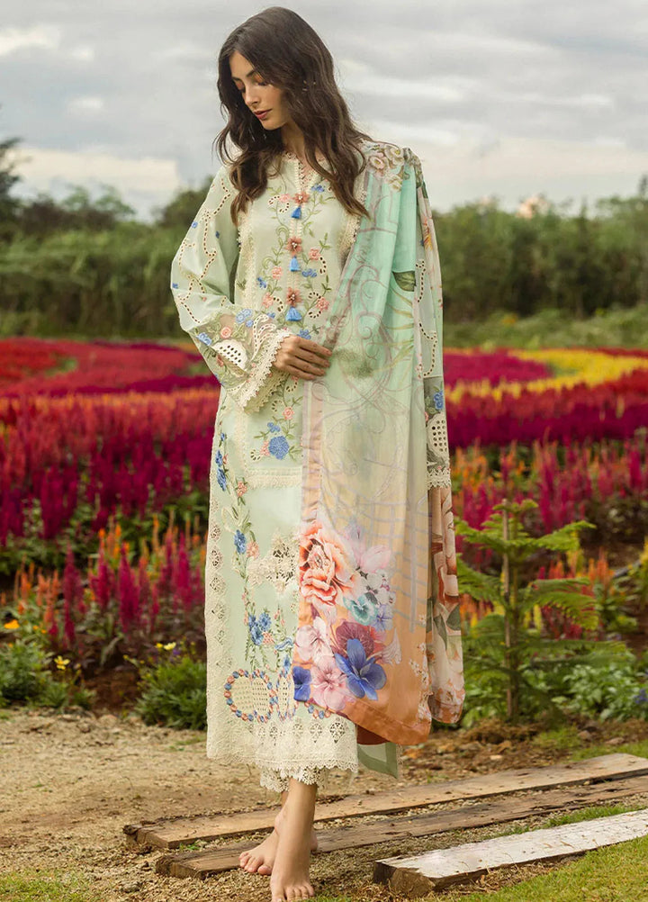 Secret Garden by Mushq Embroidered Lawn Suit Unstitched 3 Piece MQ25SG D-04 A Starlet Lilies - Summer Collection