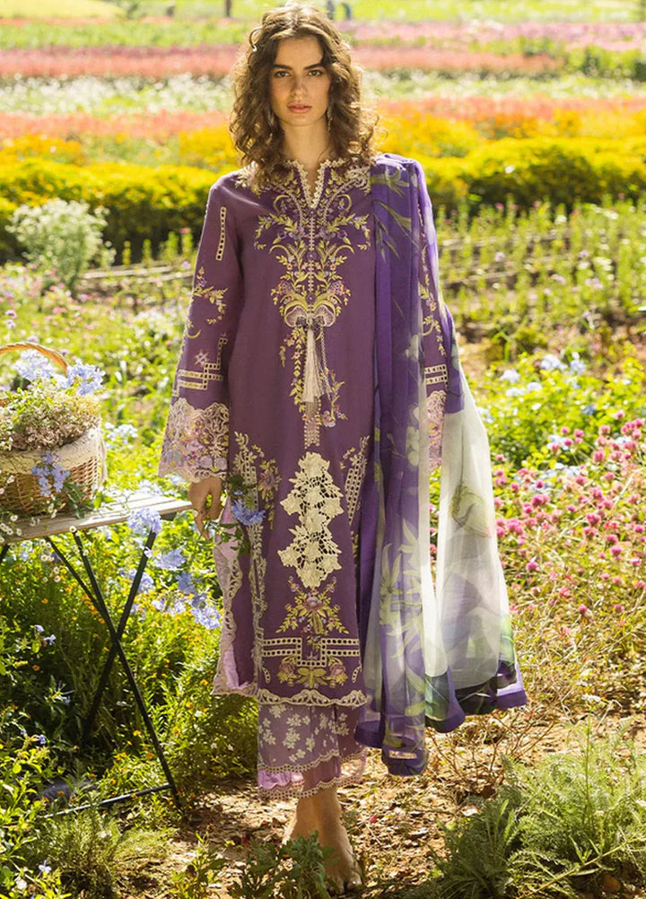 Secret Garden by Mushq Embroidered Lawn Suit Unstitched 3 Piece MQ25SG D-06 B Celestial Bloom - Summer Collection