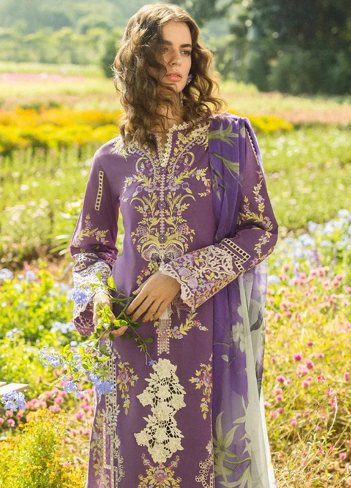 Secret Garden by Mushq Embroidered Lawn Suit Unstitched 3 Piece MQ25SG D-06 B Celestial Bloom - Summer Collection