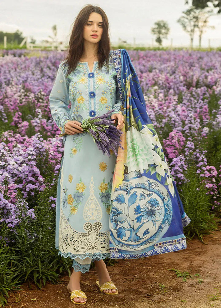 Secret Garden by Mushq Embroidered Lawn Suit Unstitched 3 Piece MQ25SG D-07 A Hidden Oasis - Summer Collection