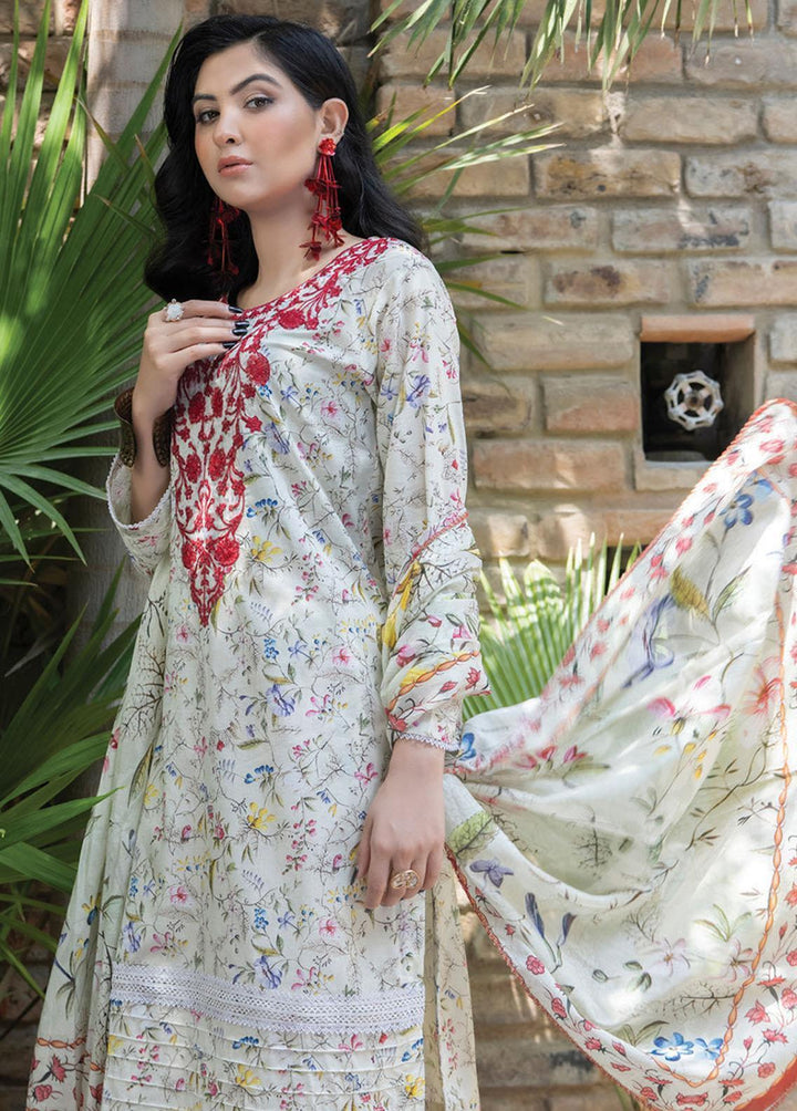 Sehr By Saphron Embroidered Lawn Suits Unstitched 3 Piece SPH23S D-1 - Summer Collection