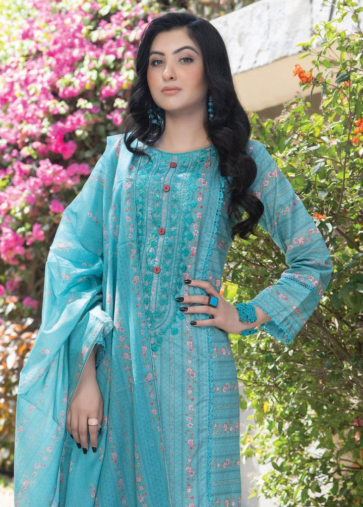 Sehr By Saphron Embroidered Lawn Suits Unstitched 3 Piece SPH23S D-2 - Summer Collection