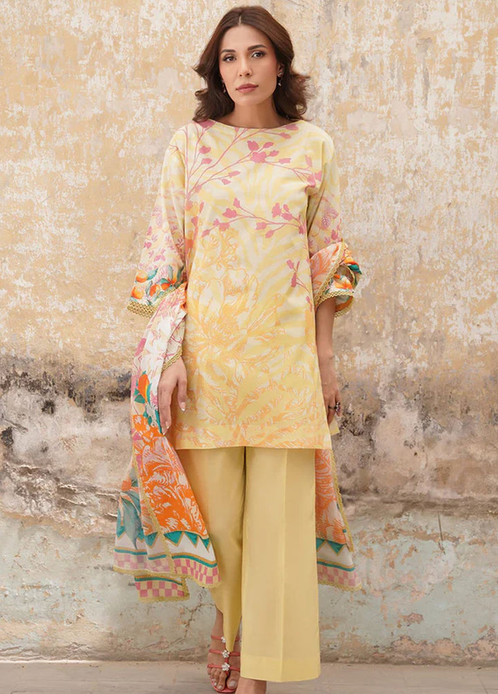 Selene by Sahar Printed Lawn Suits Unstitched 3 Piece Cl-V2-S25-02 - Summer Collection