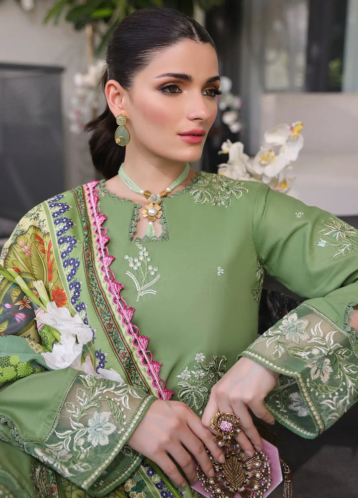 Sera By Sahane Embroidered Lawn Suits Unstitched 3 Piece SNE24SR CT-11004 Sage - Summer Collection