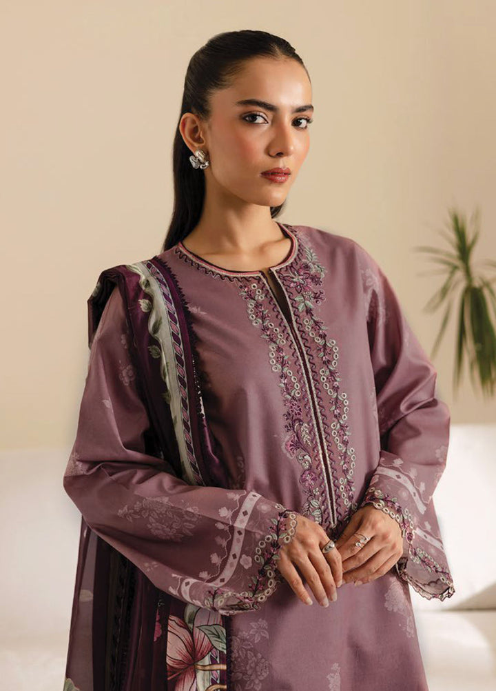 Seran Embroidered Lawn Suits Unstitched 3 Piece D-05 Kaia - Summer Collection