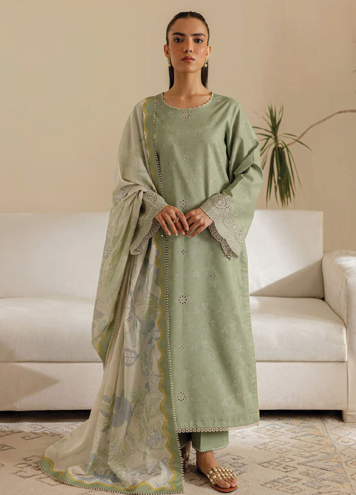 Seran Embroidered Lawn Suits Unstitched 3 Piece D-08 Verlina - Summer Collection