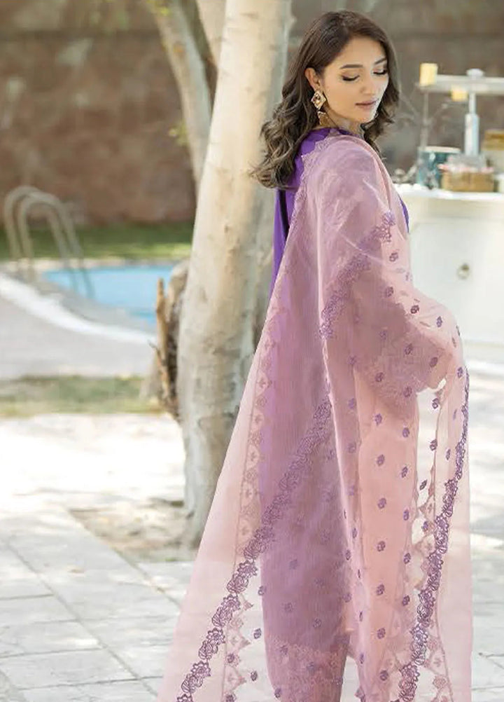 Serene Premium Embroidered Lawn Suit Unstitched 3 Piece SL-68 Gulzaar - Summer Collection