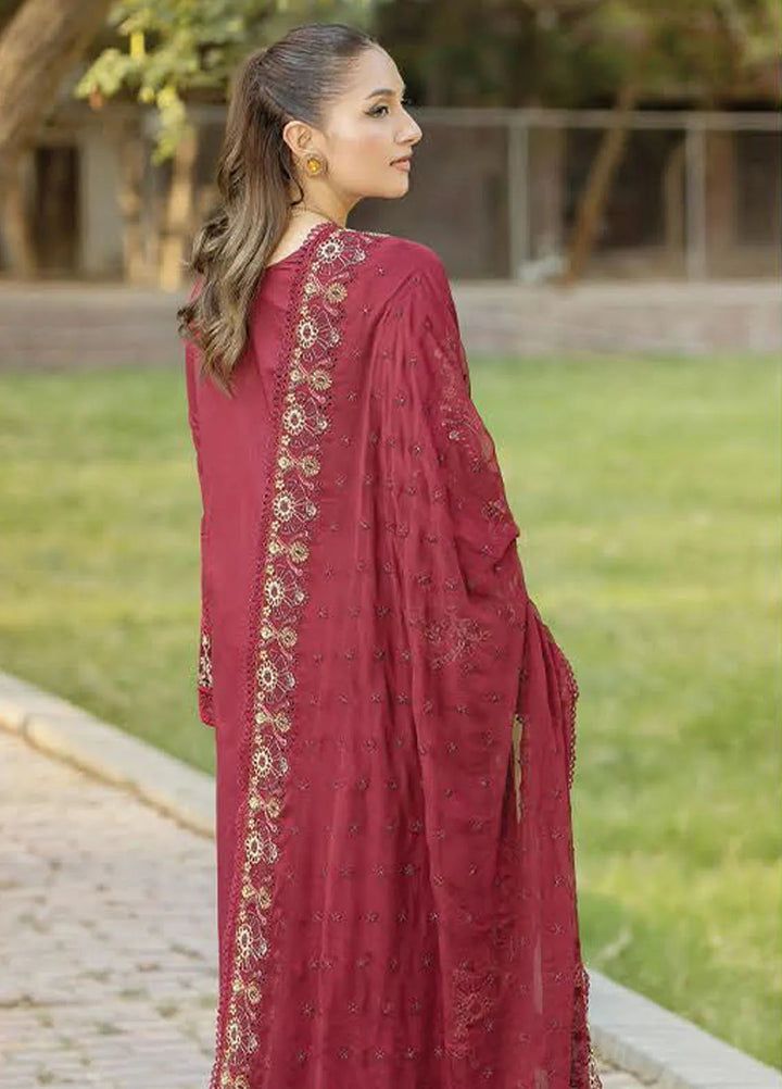 Serene Premium Embroidered Lawn Suit Unstitched 3 Piece SL-74 Firdous - Summer Collection