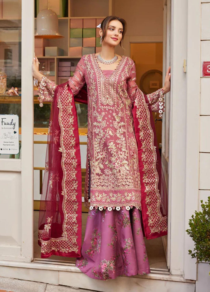 Shagun Imroz By Gisele Embroidered Chiffon Suits Unstitched 3 Piece GL22SI Mehtab - Wedding Collection