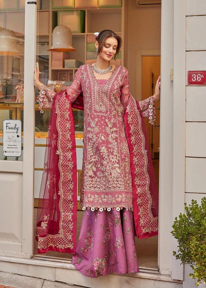 Shagun Imroz By Gisele Embroidered Chiffon Suits Unstitched 3 Piece GL22SI Mehtab - Wedding Collection