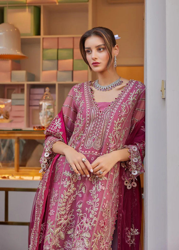 Shagun Imroz By Gisele Embroidered Chiffon Suits Unstitched 3 Piece GL22SI Mehtab - Wedding Collection