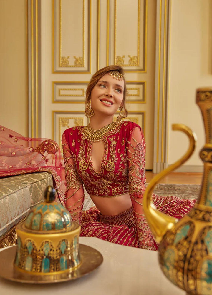 Shagun Imroz By Gisele Embroidered Net Suits Unstitched 3 Piece GL22SI Tabeer - Wedding Collection