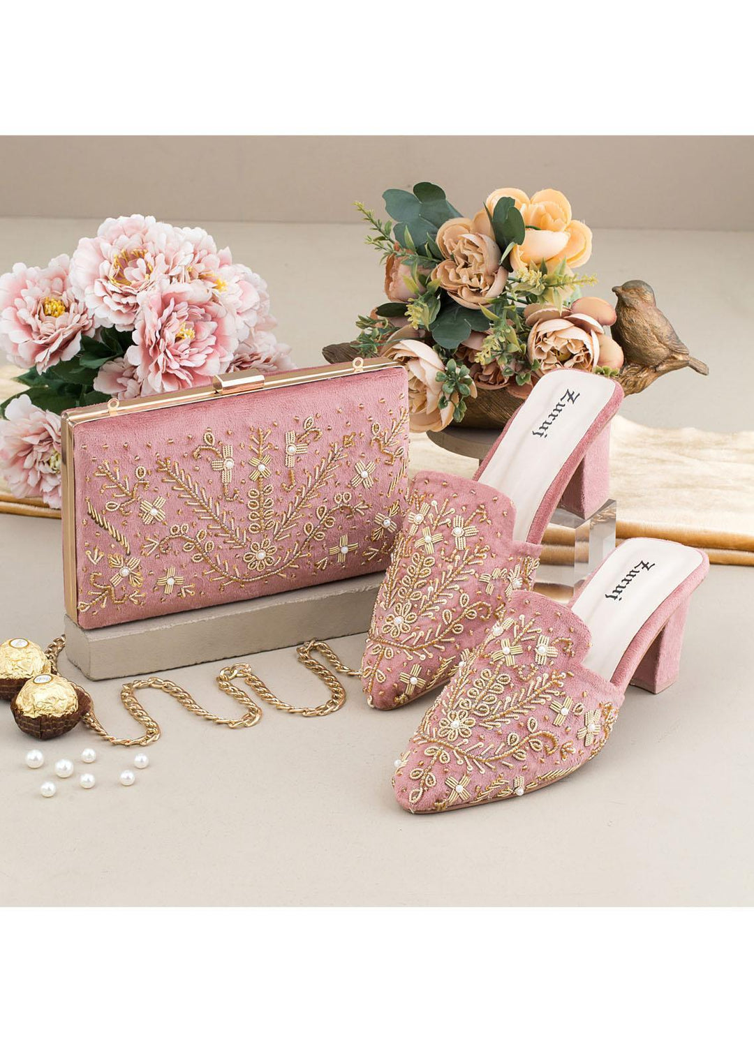 Zuruj Formal Style Khussa HMC-240-Pulp