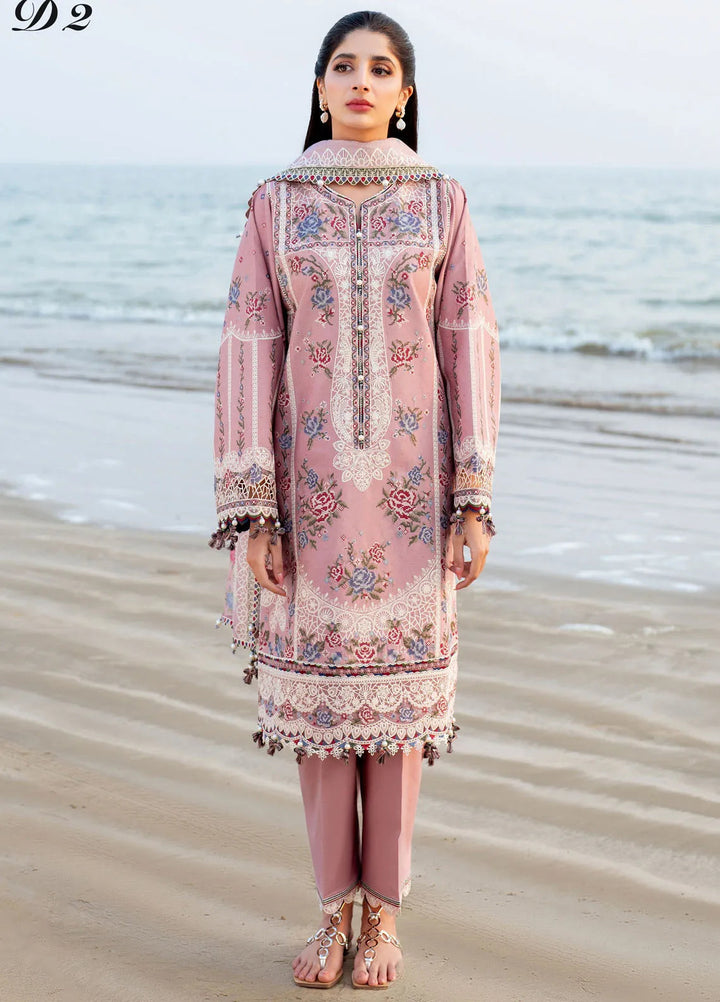 Shahkaar by Jazmin Embroidered Lawn Suits Unstitched 3 Piece JZ25SK SL25-D2 - Summer Collection