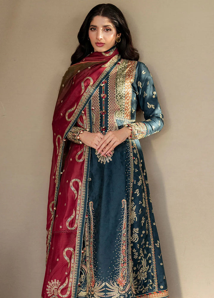 Shahkaar by Jazmin Embroidered Lawn Suits Unstitched 3 Piece JZ25SK SL25-D3 - Summer Collection