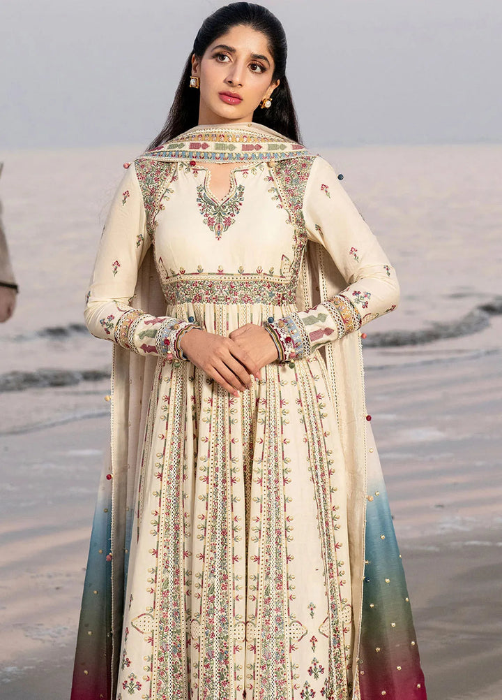 Shahkaar by Jazmin Embroidered Lawn Suits Unstitched 3 Piece JZ25SK SL25-D9 - Summer Collection