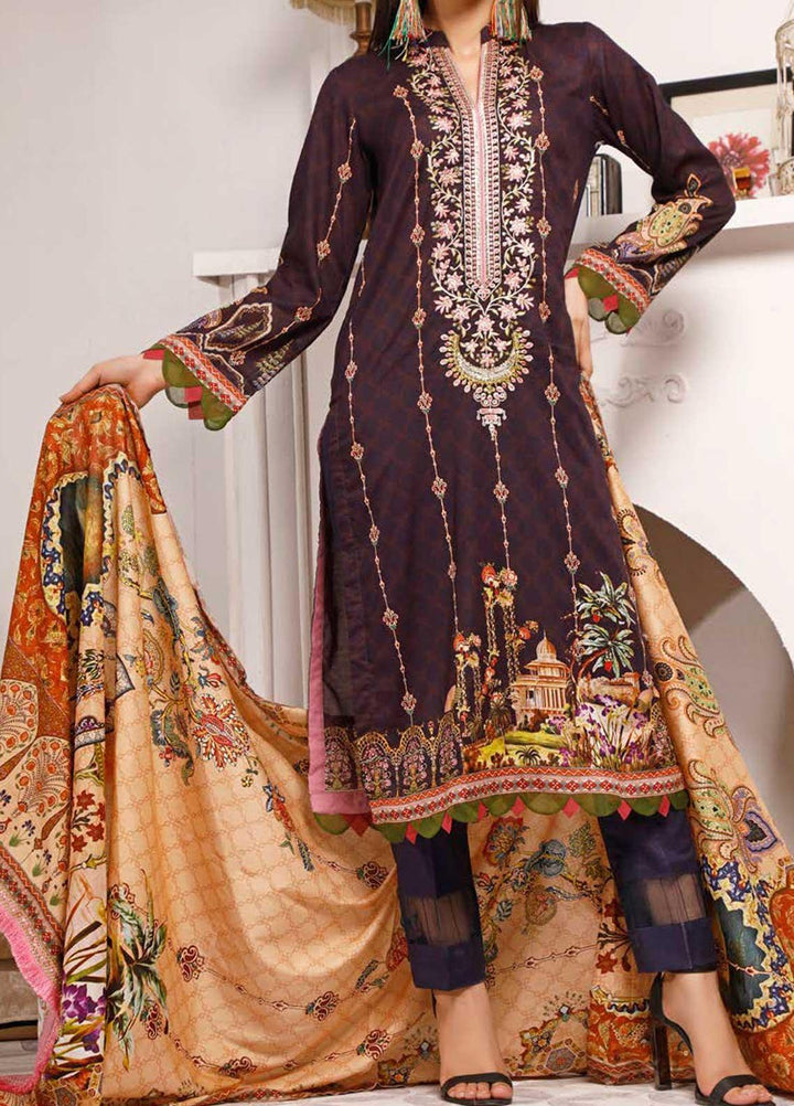 Shahkar by VS Textiles Embroidered Lawn Suits Unstitched 3 Piece VS21SK D-208 - Summer Collection