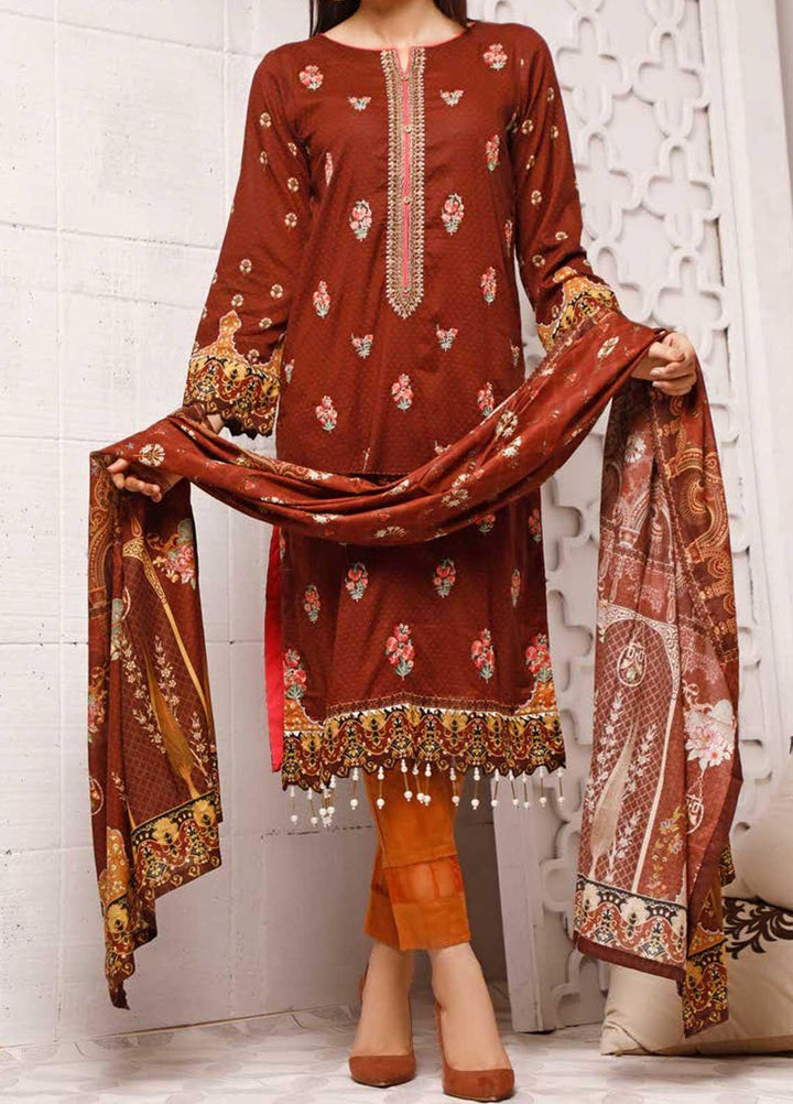 Shahkar by VS Textiles Embroidered Lawn Suits Unstitched 3 Piece VS21SK D-210 - Summer Collection