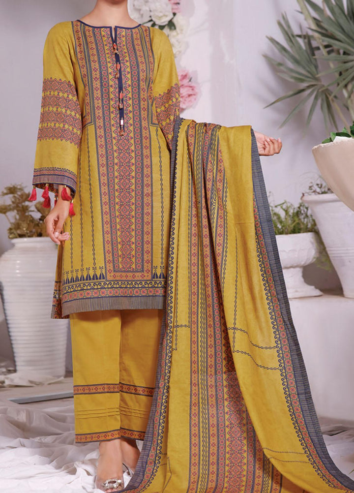 Shahkar by VS Textiles Printed Khaddar Suits Unstitched 3 Piece VS21SHK D-103 - Winter Collection