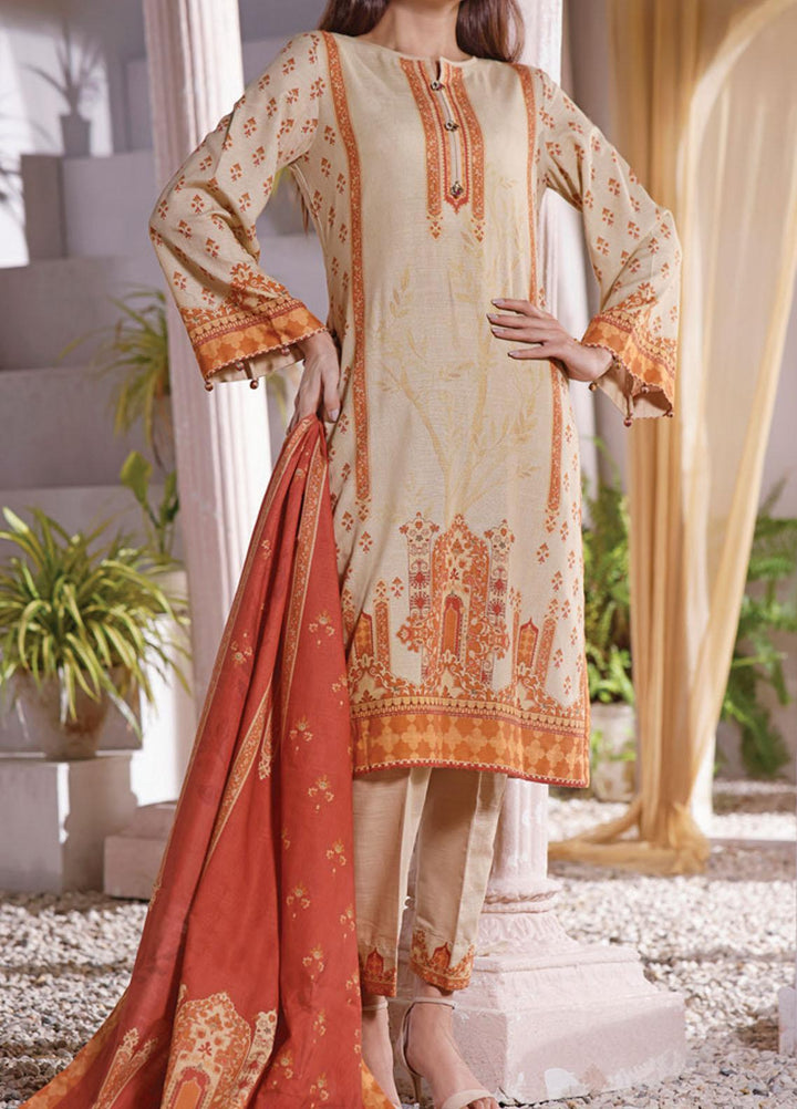 Shahkar by VS Textiles Printed Khaddar Suits Unstitched 3 Piece VS21SHK D-109 - Winter Collection