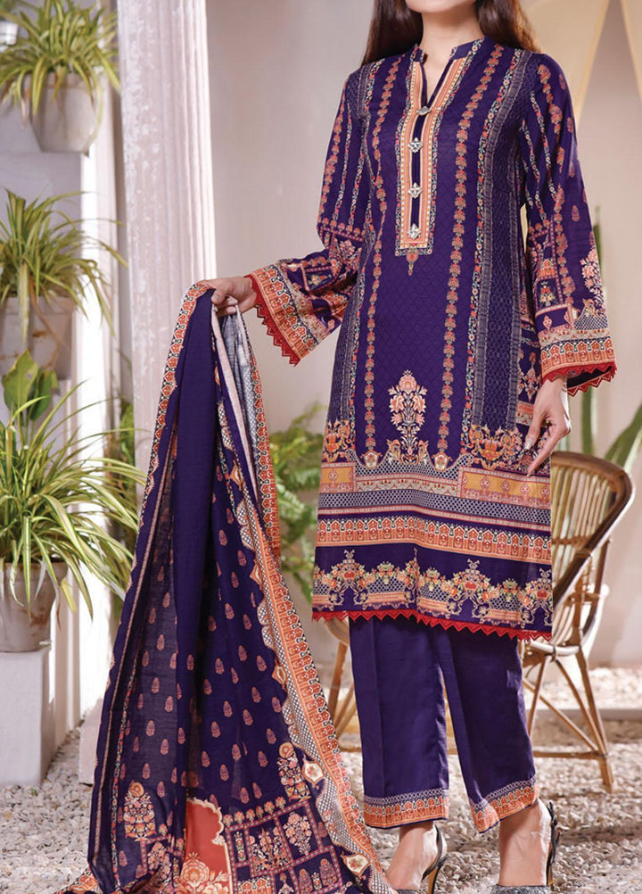 Shahkar by VS Textiles Printed Khaddar Suits Unstitched 3 Piece VS21SHK D-111 - Winter Collection