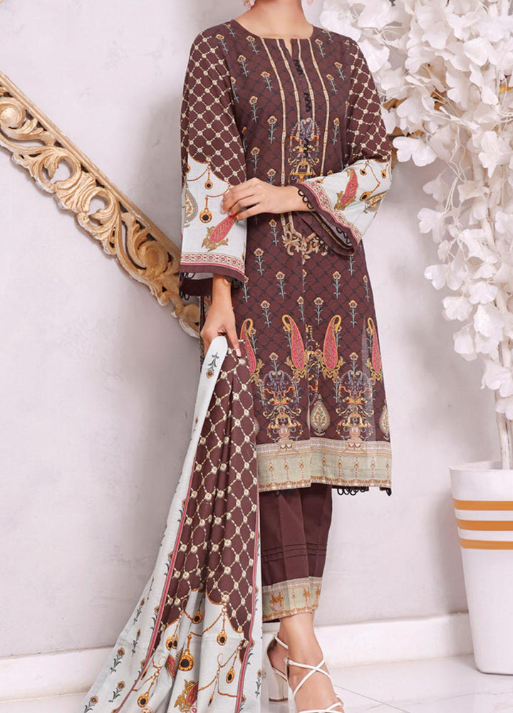 Shahkar by VS Textiles Printed Khaddar Suits Unstitched 3 Piece VS21SHK D-117 - Winter Collection