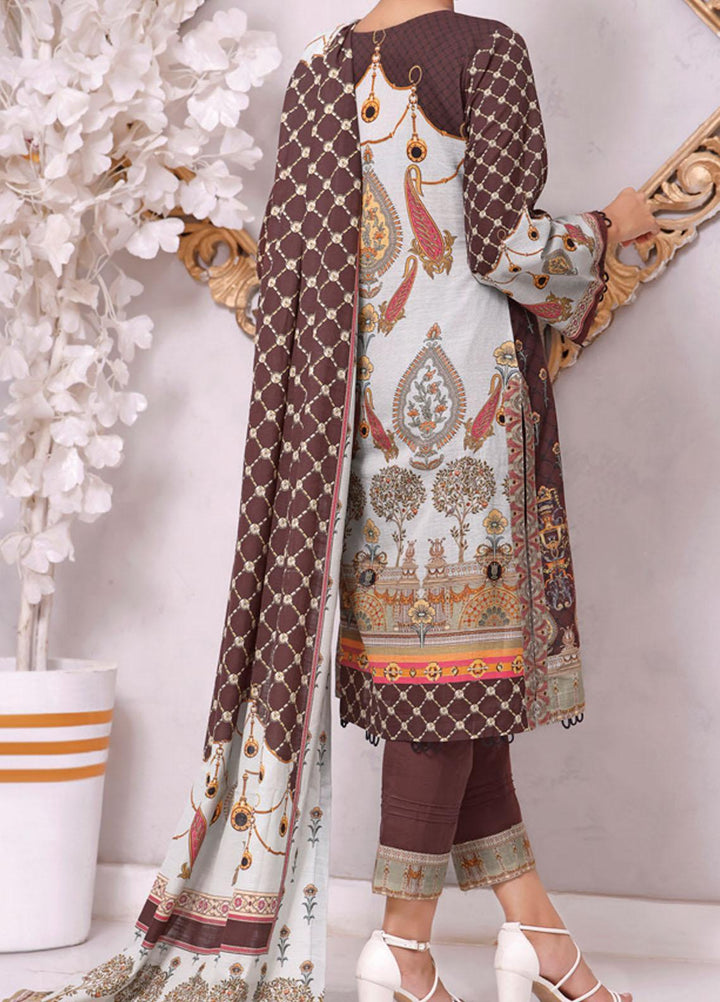 Shahkar by VS Textiles Printed Khaddar Suits Unstitched 3 Piece VS21SHK D-117 - Winter Collection