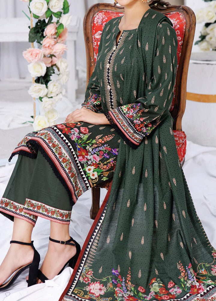 Shahkar by VS Textiles Printed Khaddar Suits Unstitched 3 Piece VS21SHK D-121 - Winter Collection