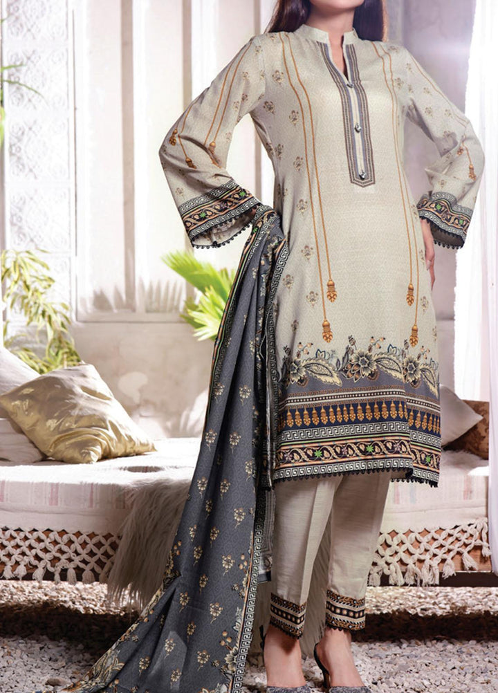Shahkar by VS Textiles Printed Khaddar Suits Unstitched 3 Piece VS21SHK D-123 - Winter Collection