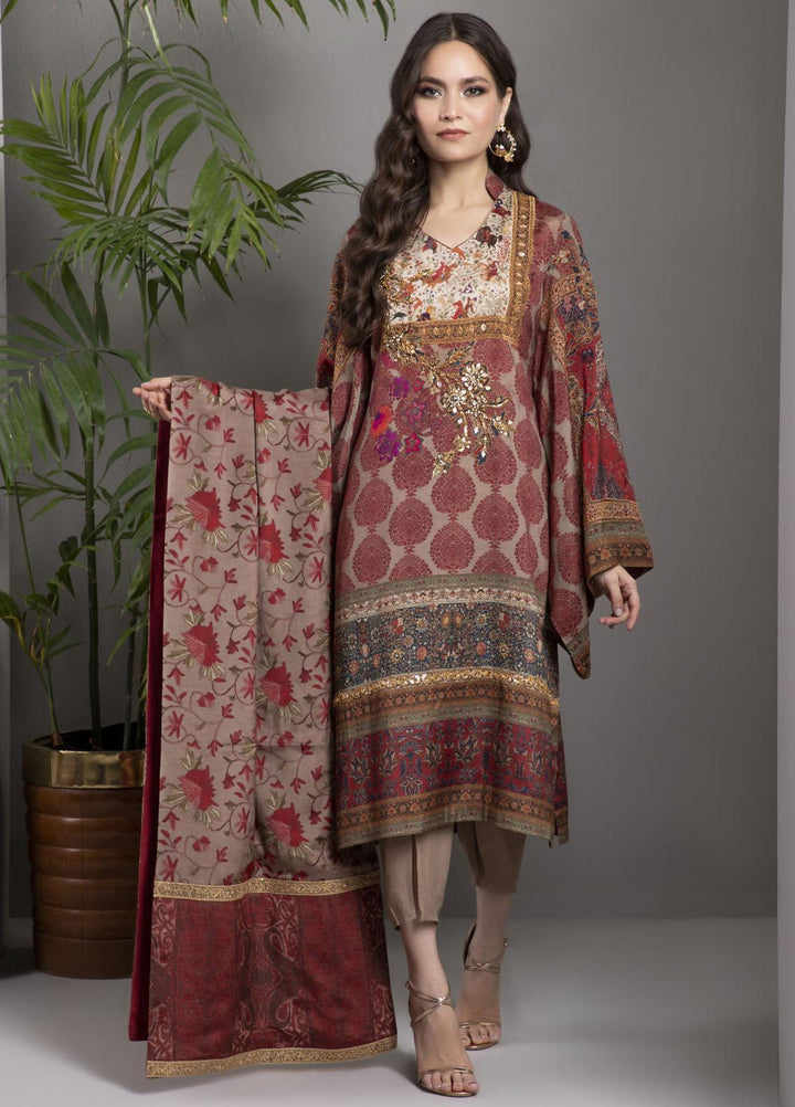 Shamaeel Ansari Luxury Pret  Silk 3 Piece Suit AFS 08