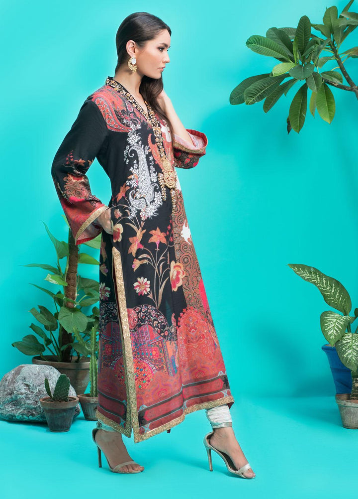 Shamaeel Ansari Luxury Pret  Silk Shirt D-01