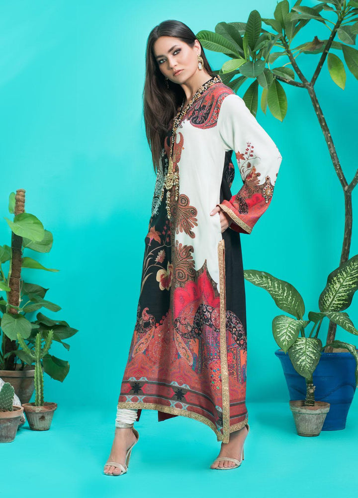 Shamaeel Ansari Luxury Pret  Silk Shirt D-01