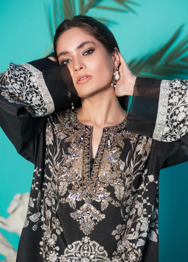 Shamaeel Ansari Luxury Pret  Silk Shirt D-07