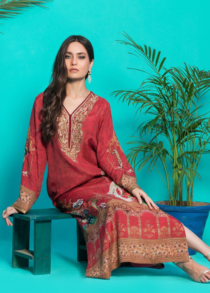 Shamaeel Ansari Luxury Pret  Silk Shirt D-08